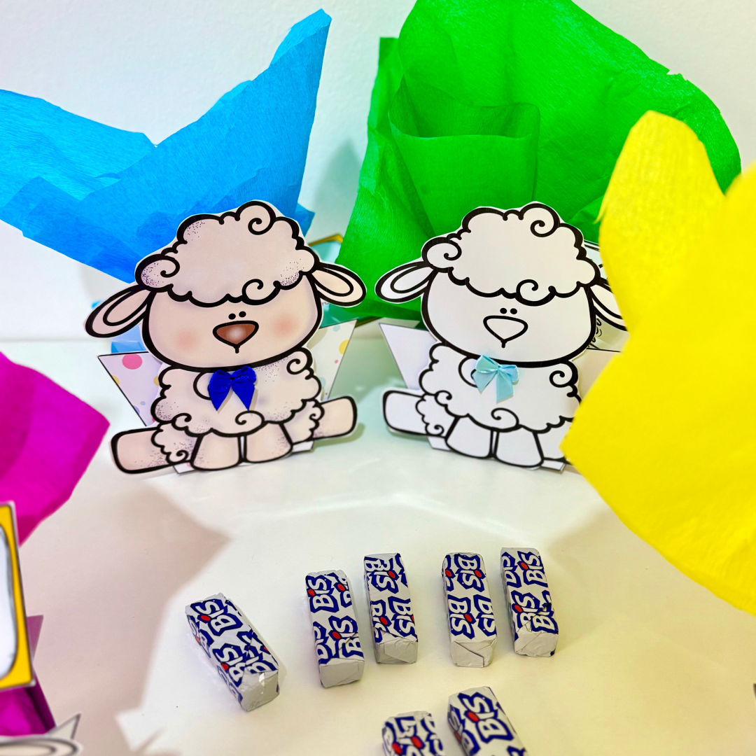 CAIXINHAS PARA LEMBRANCINHA DE PÁSCOA TEMA CORDEIRINHO