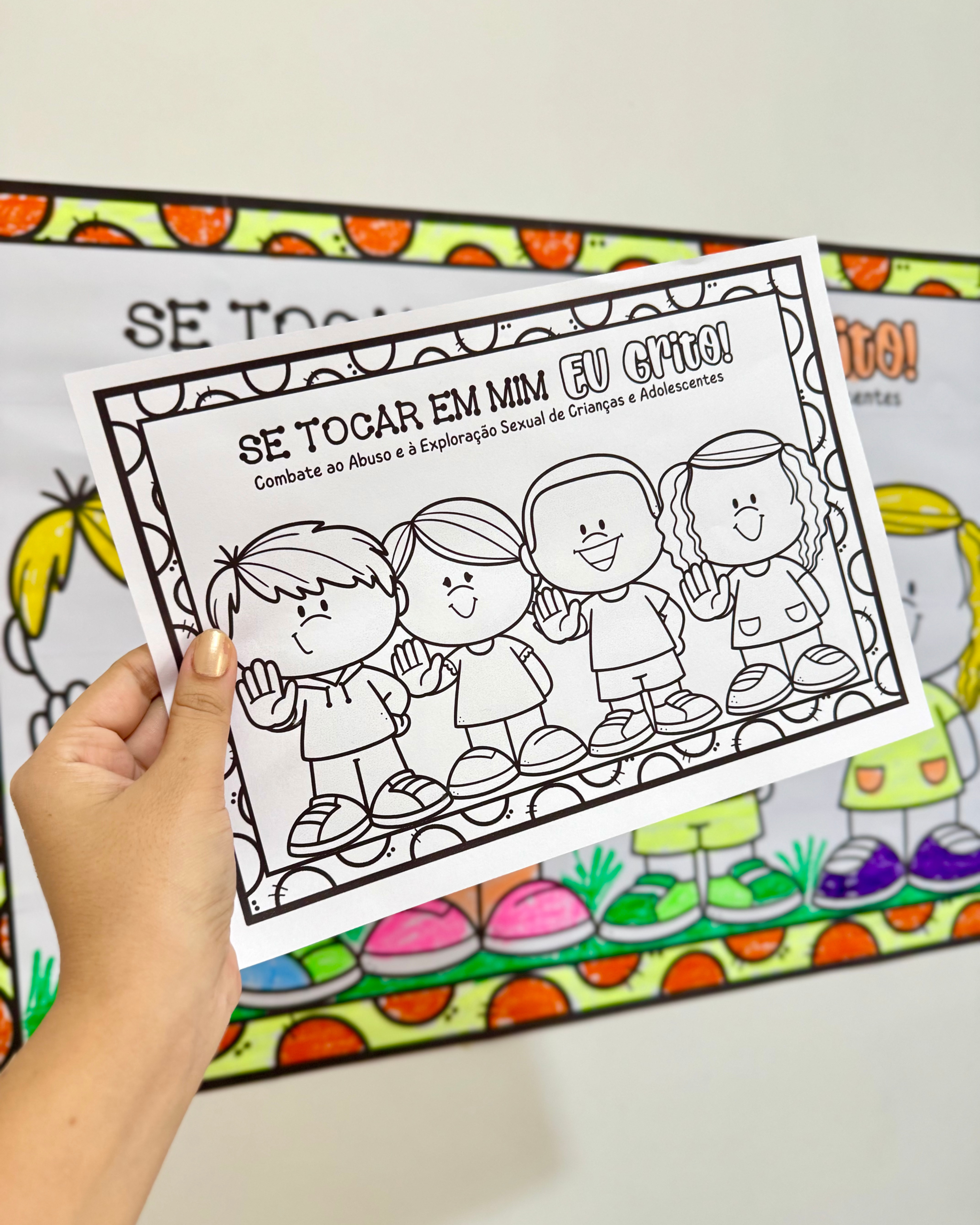 CARTAZ COLABORATIVO MAIO LARANJA - Imagem 7
