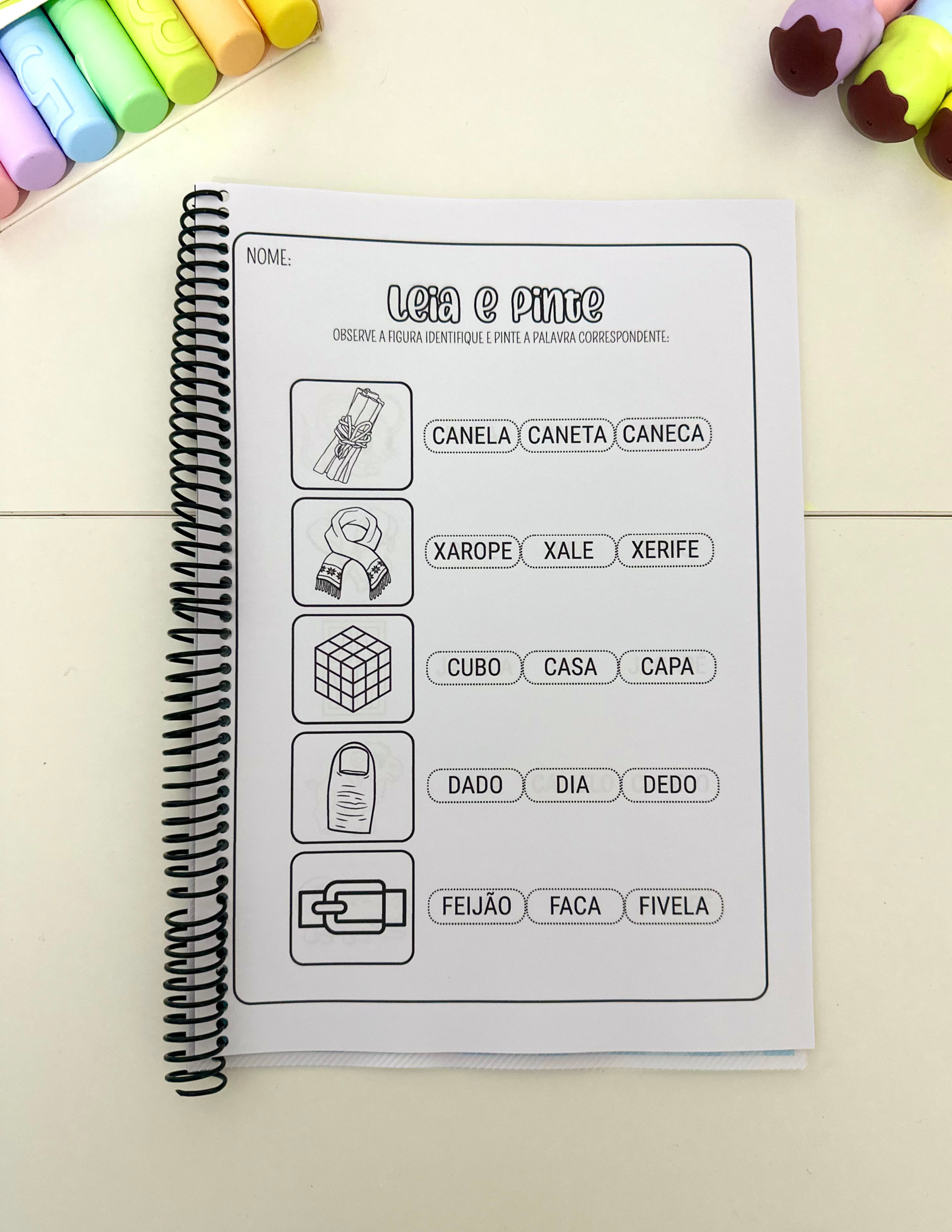 APOSTILA LEIA E PINTE - SÍLABAS SIMPLES - Imagem 5