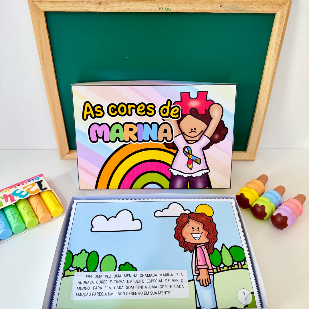 LIVRO NA CAIXA - AS CORES DE MARINA