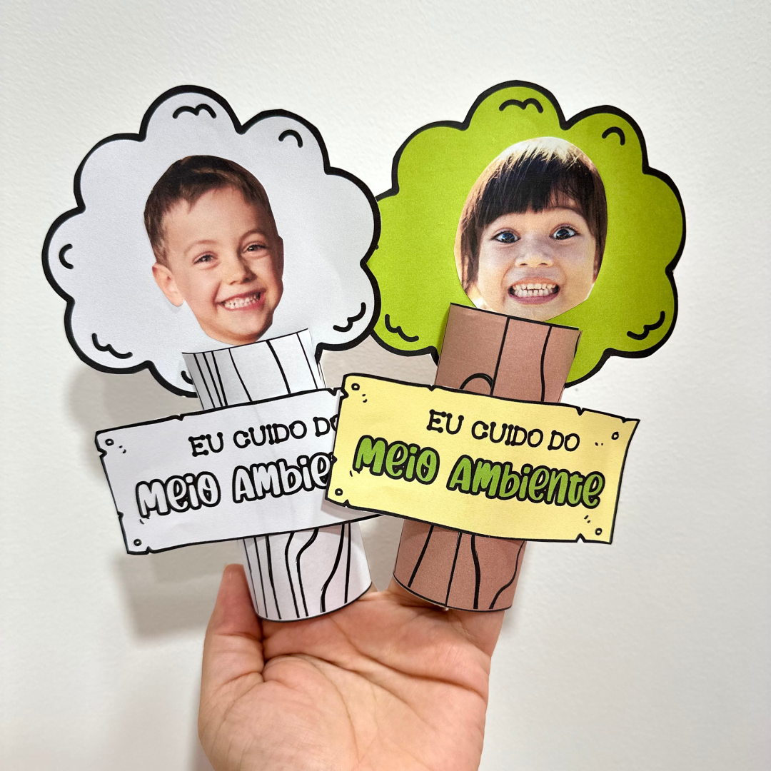 ÁRVORE 3D COM FOTO - MEIO AMBIENTE