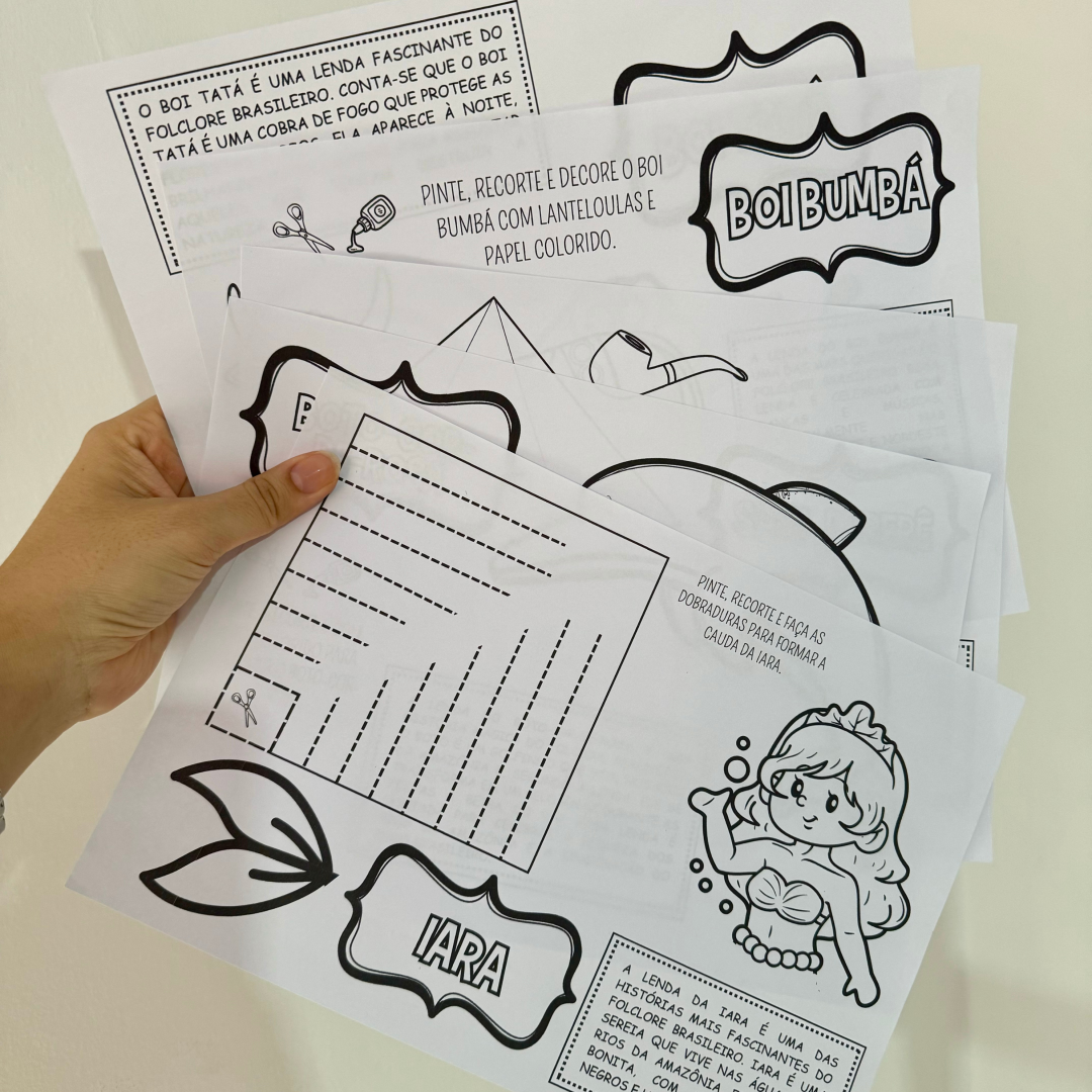 ATIVIDADES DE ARTES - FOLCLORES BRASILEIRO