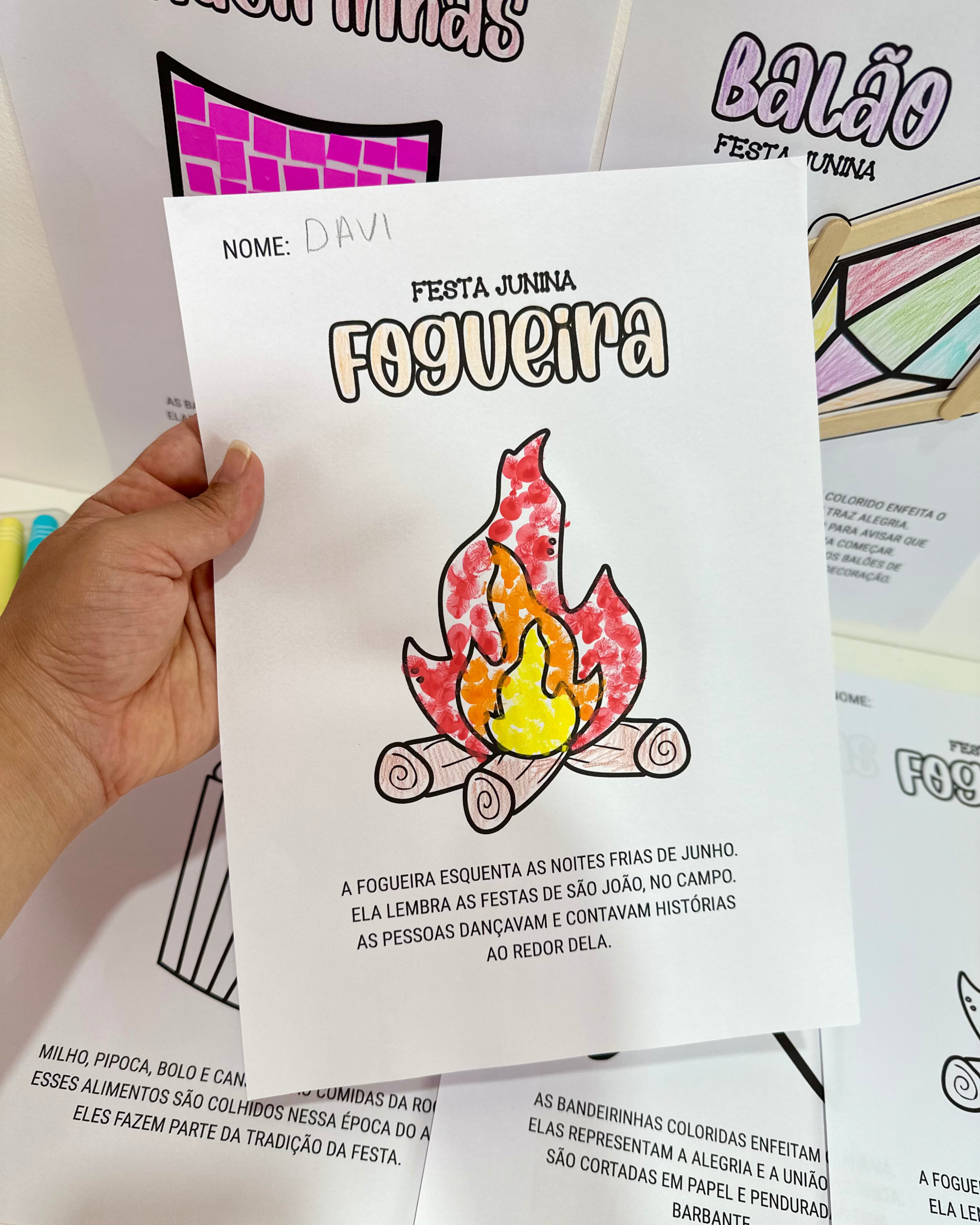 ATIVIDADES ARTES - FESTA JUNINA - Imagem 5