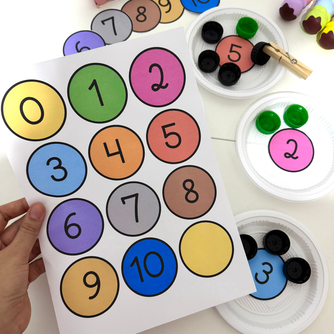 ATIVIDADE CONTANDO TAMPINHAS