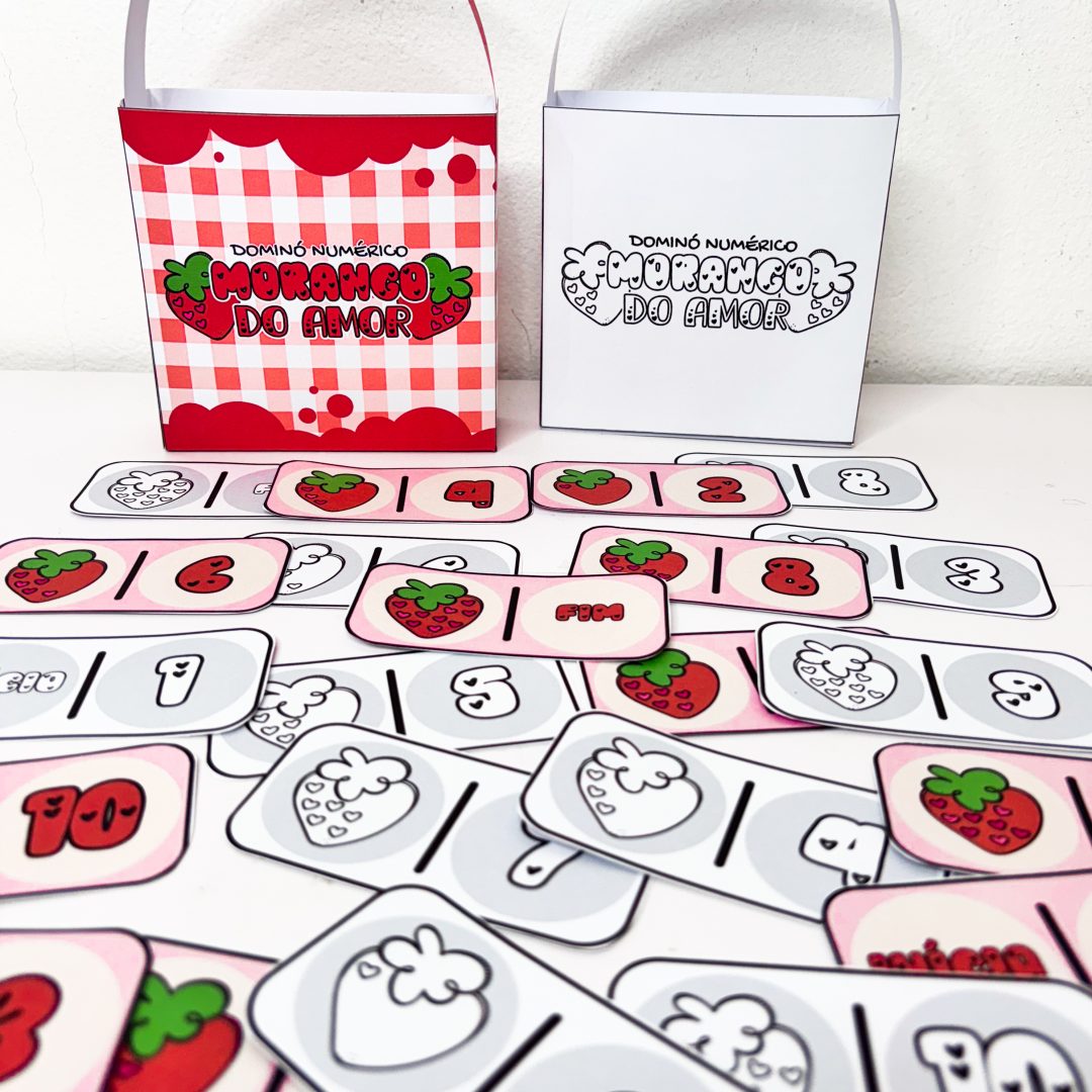 DOMINÓ NUMÉRICO - MORANGO DO AMOR
