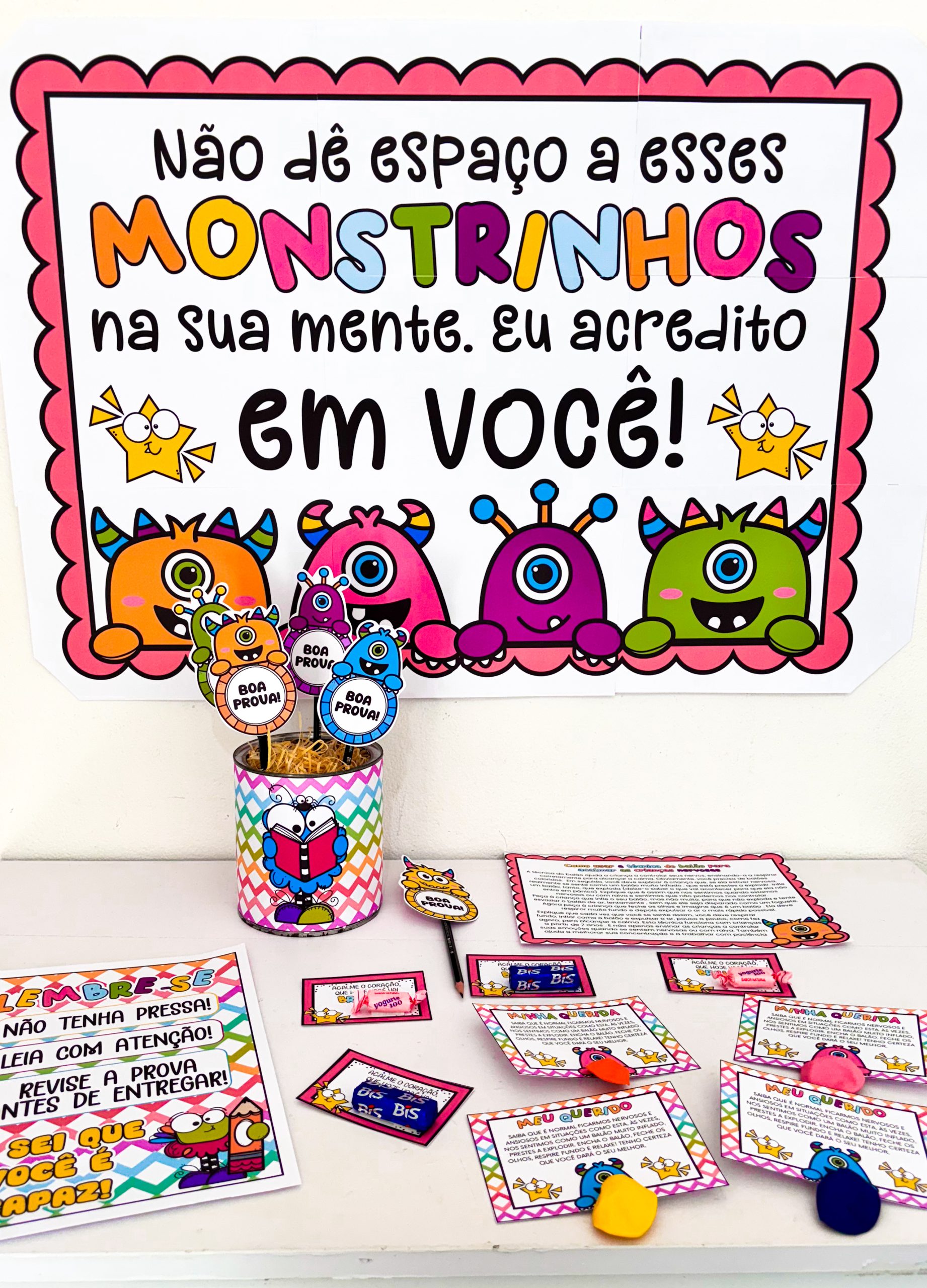 KIT SEMANA DE PROVAS - TEMA MOSNTRINHOS - Imagem 2