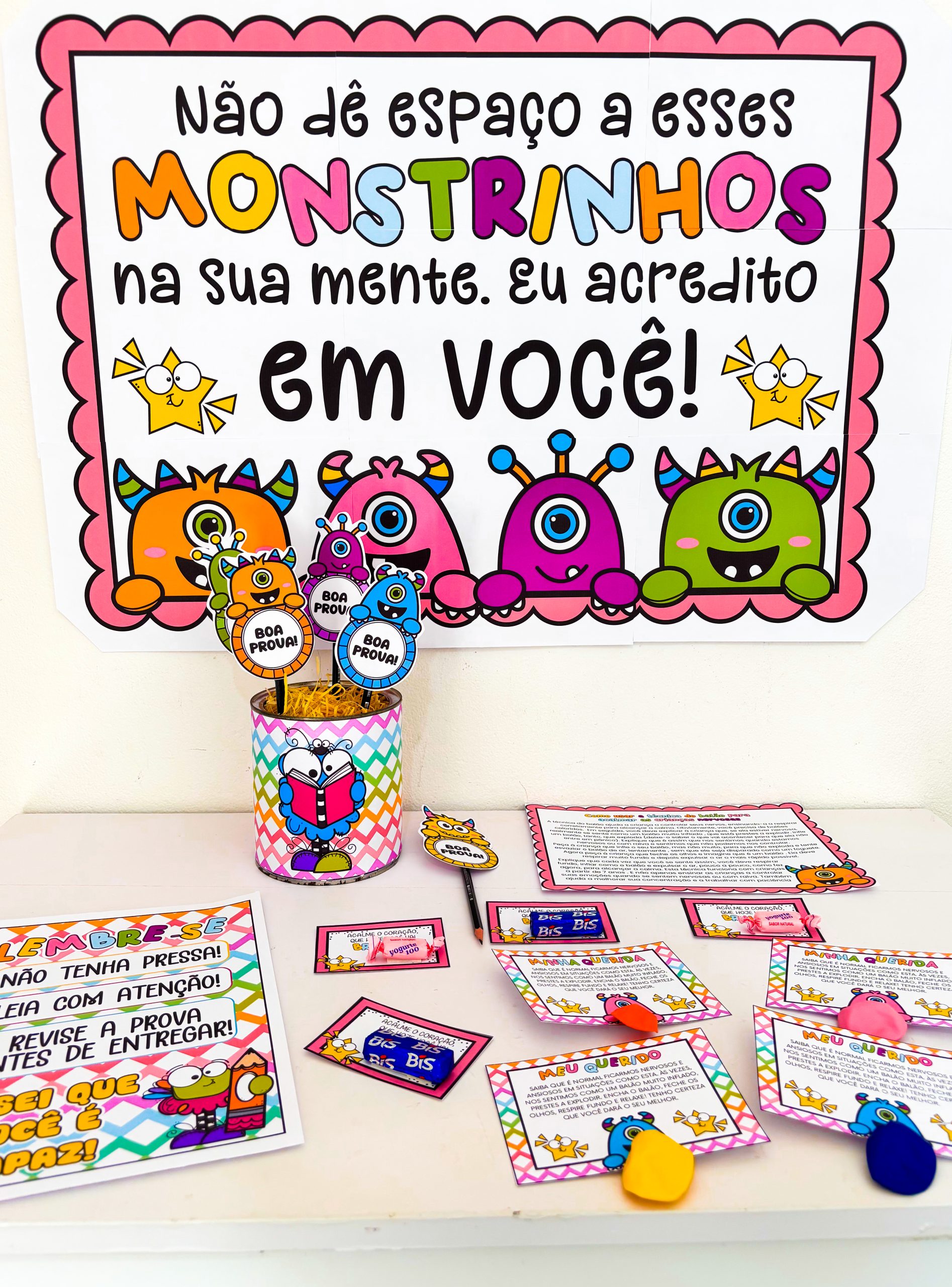 KIT SEMANA DE PROVAS - TEMA MOSNTRINHOS - Imagem 3