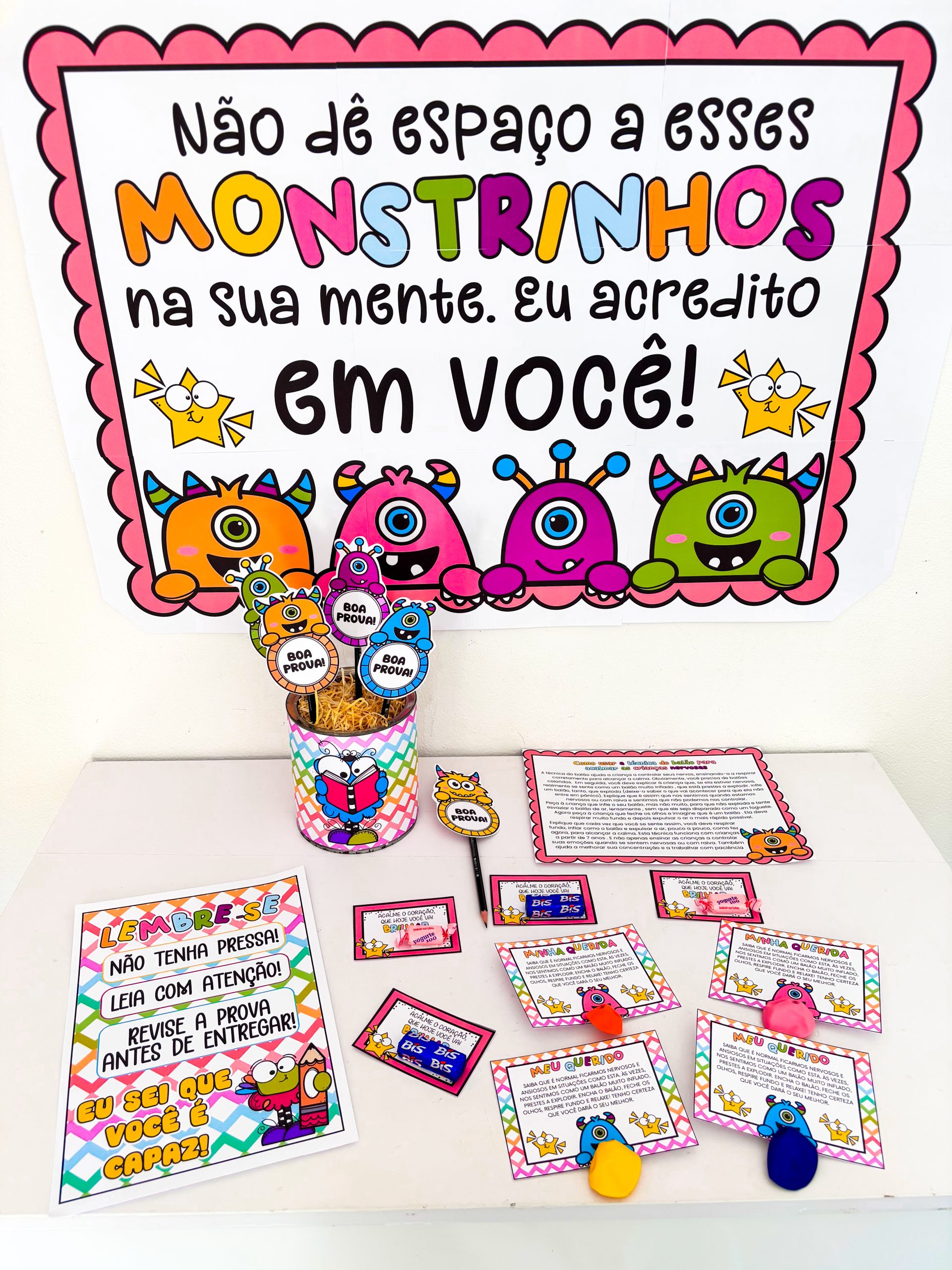 KIT SEMANA DE PROVAS - TEMA MOSNTRINHOS - Imagem 5