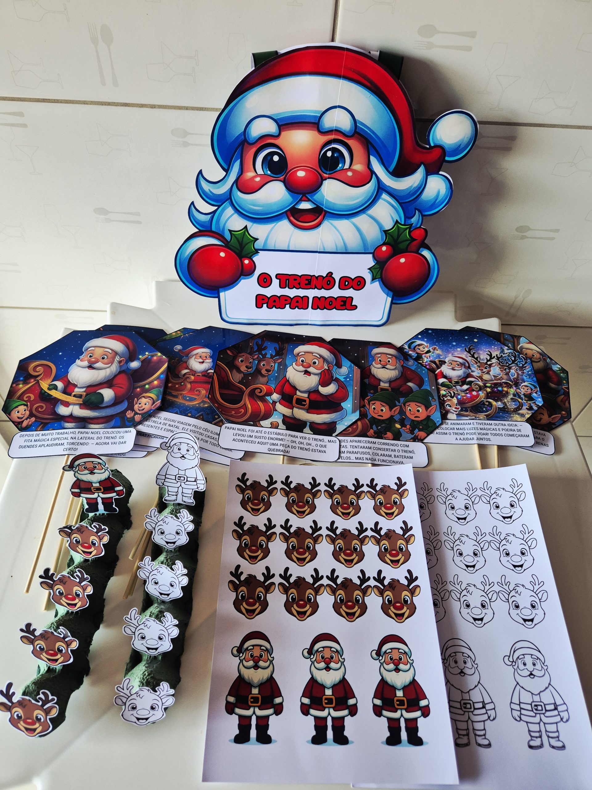 História na sacola “O Trenó do Papai Noel”