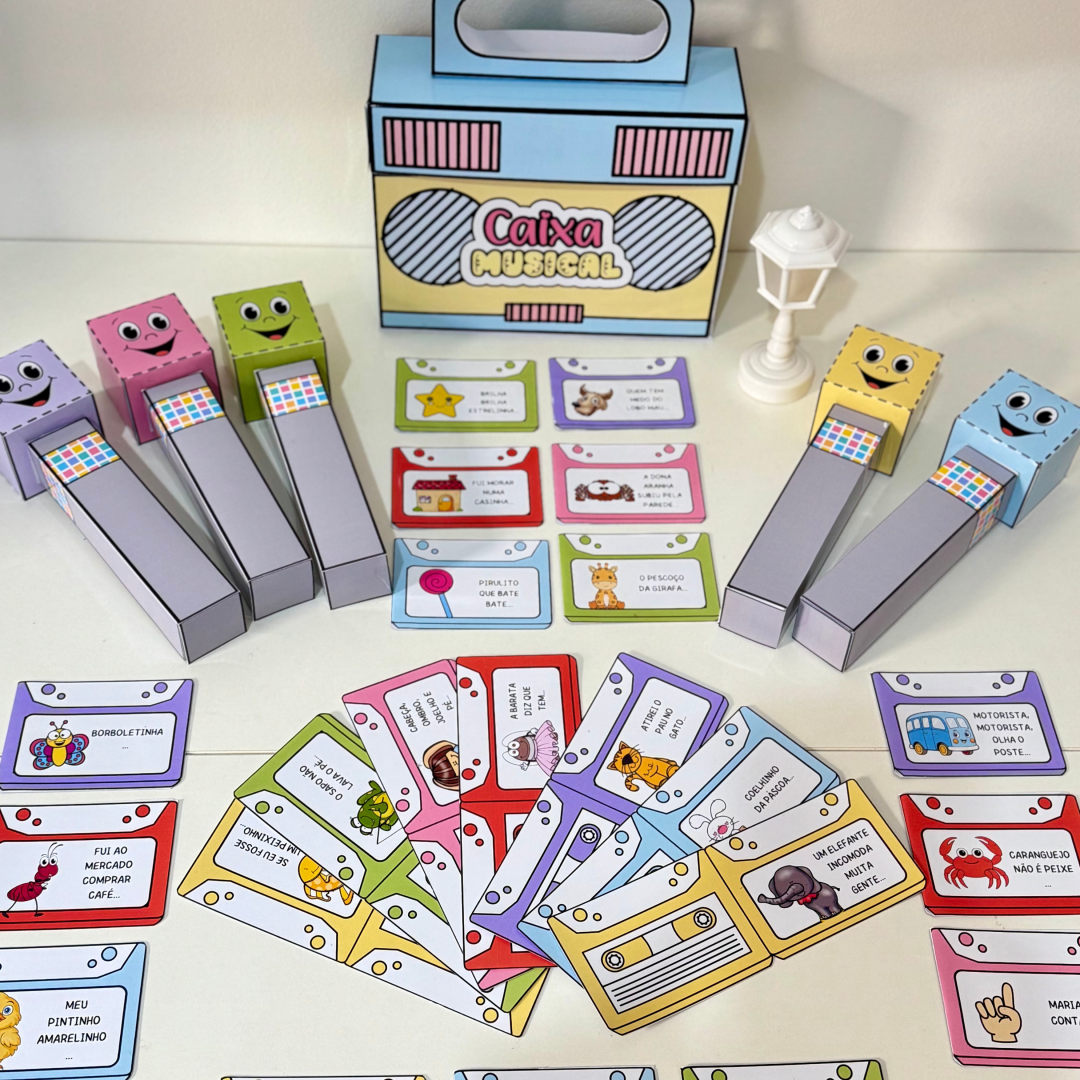 Kit Caixa Musical – Aprender Brincando com Música! 