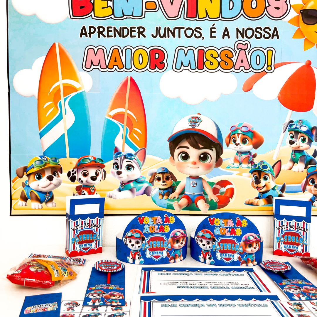 Kit Volta às Aulas – Patrulha Canina