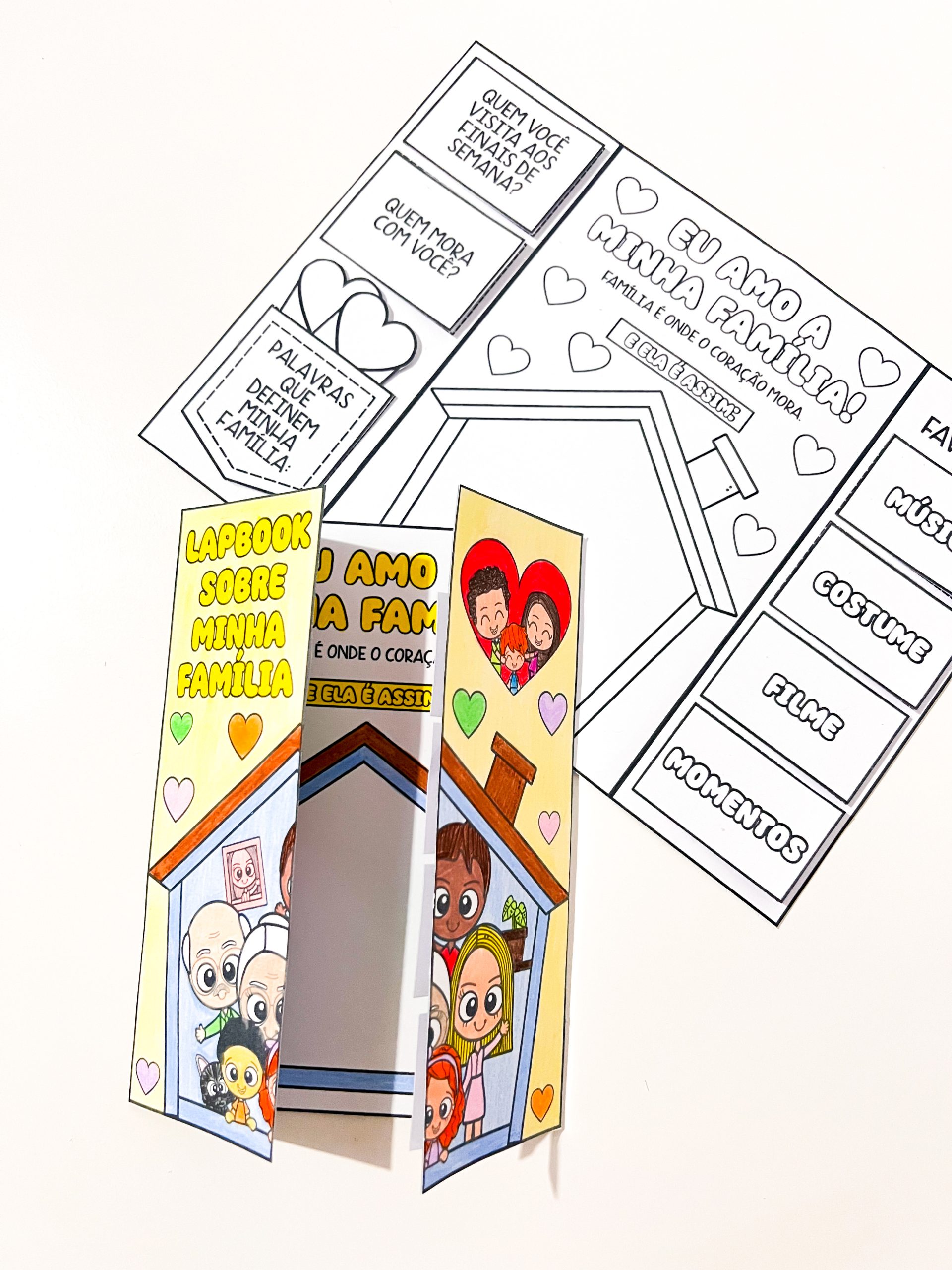 LAPBOOK SOBRE MINHA FAMÍLIA - Imagem 4