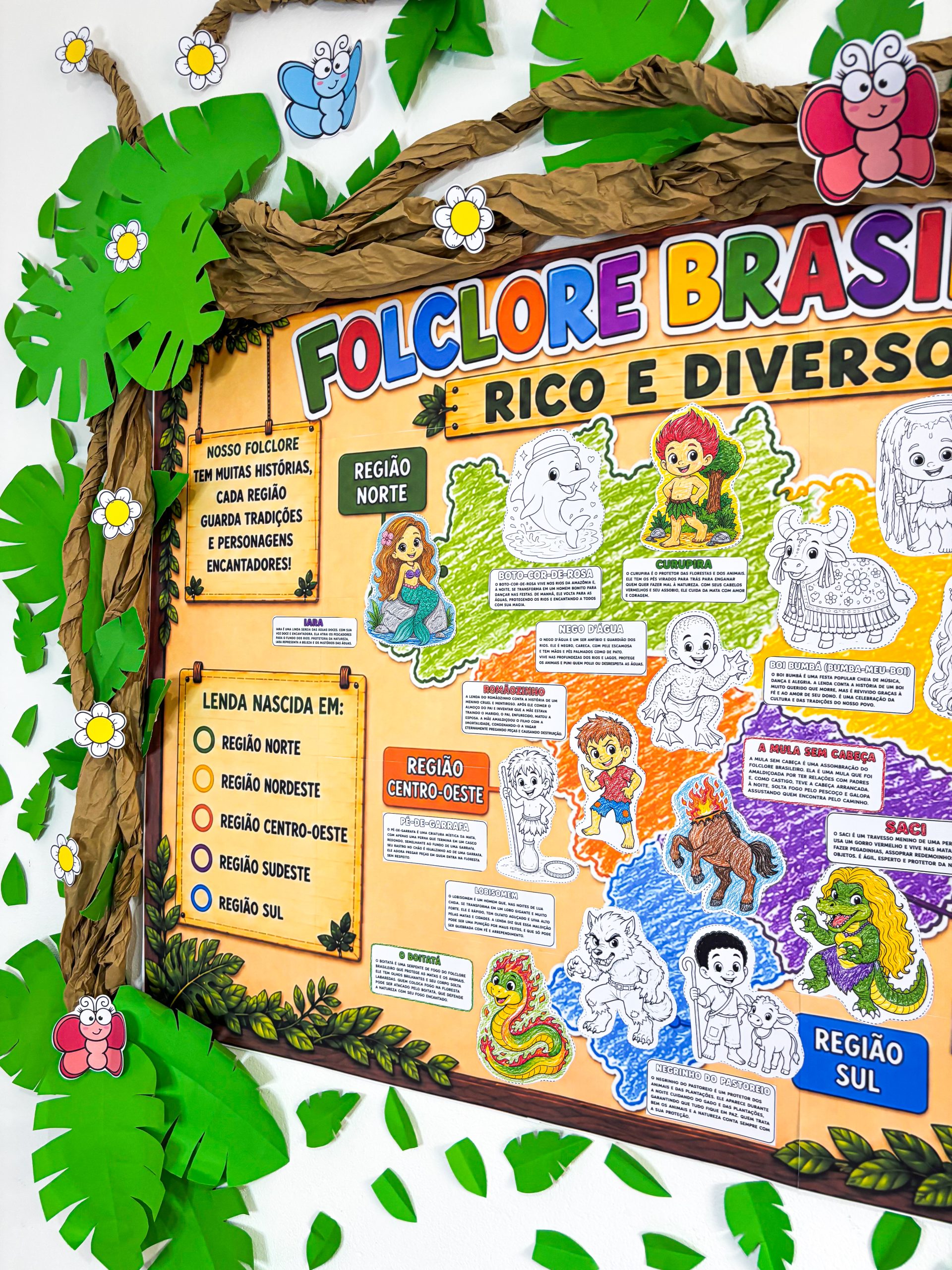 FOLCLORE BRASILEIRO RICO E DIVERSO (MAPA DAS LENDAS) - Imagem 3