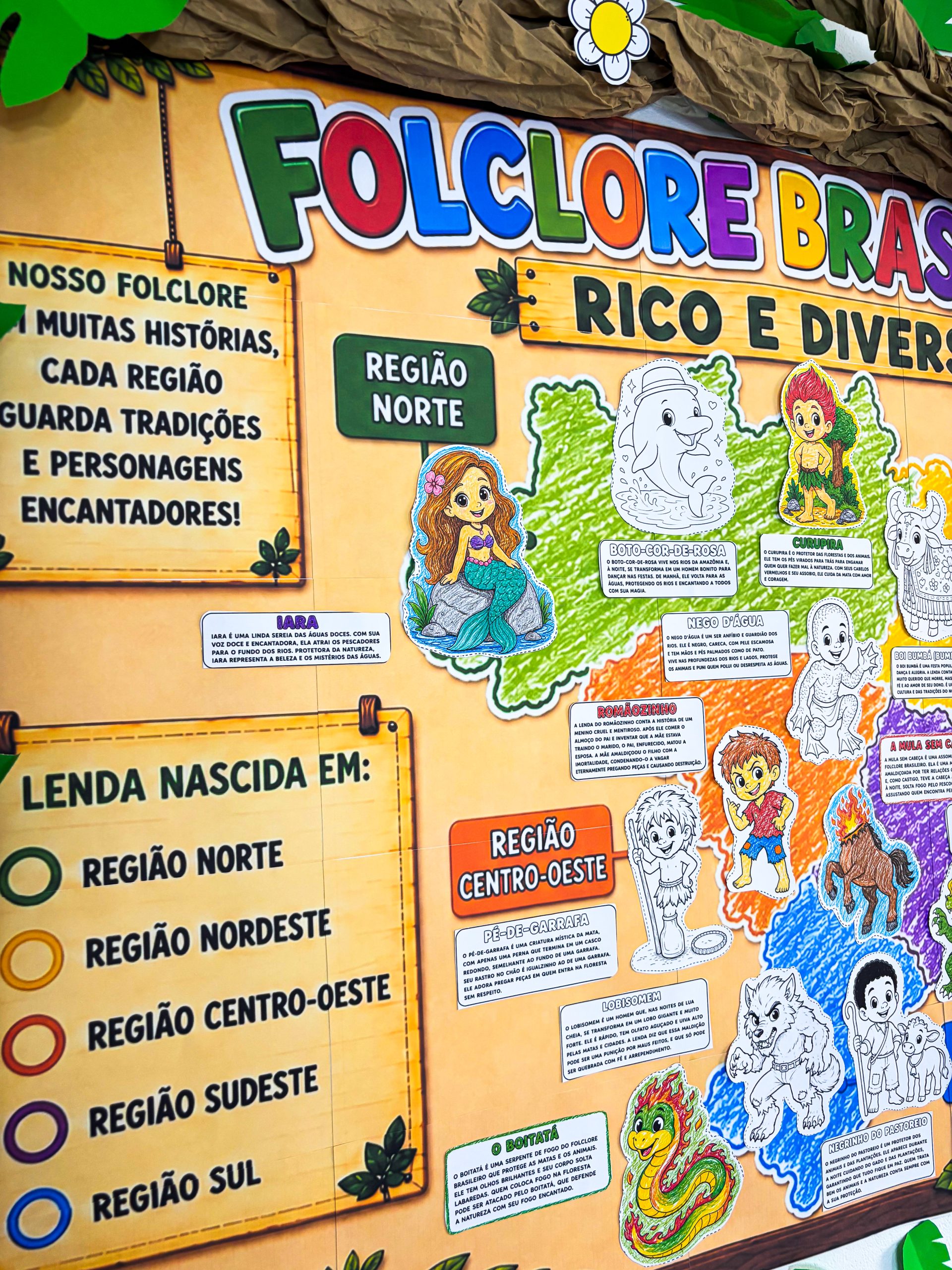 FOLCLORE BRASILEIRO RICO E DIVERSO (MAPA DAS LENDAS) - Imagem 10